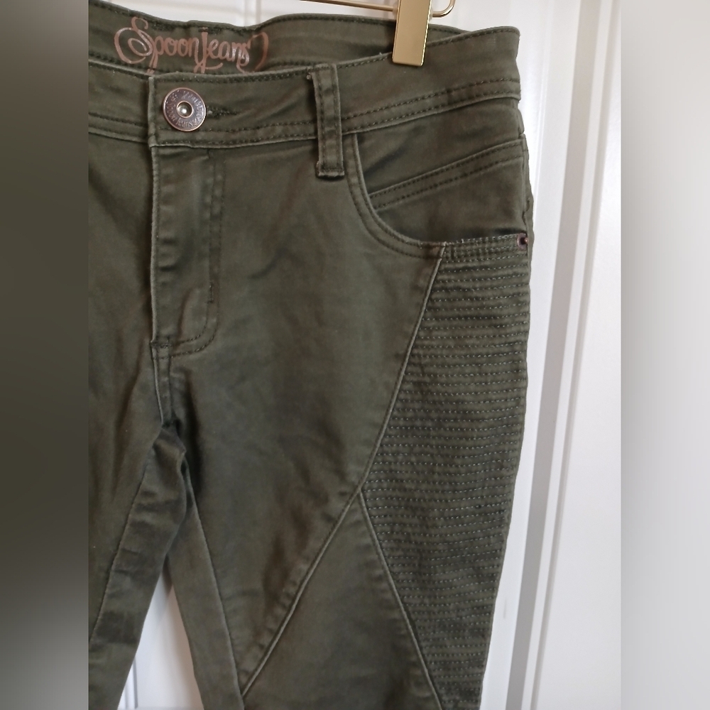 Spoon Jeans Men's Olive Chinos - Picture 5 of 6